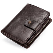 TP-201 Crazy Horse Leather Multi-functional Lather RFID Clasp Retro Wallet Eurekaonline