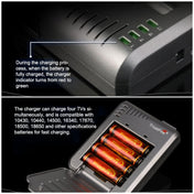 TR-003P4 TrustFire 1x4 Universal Cylindrical Li-ion Battery Charger for 10430/ 10440/ 14500/ 16340/ 17670/ 18500 Eurekaonline