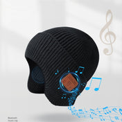 TR Ear-Covered Bluetooth Music Hat 5.0 Binaural Stereo Headphone Cap(Dark Gray) Eurekaonline