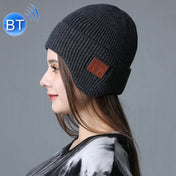 TR Ear-Covered Bluetooth Music Hat 5.0 Binaural Stereo Headphone Cap(Dark Gray) Eurekaonline