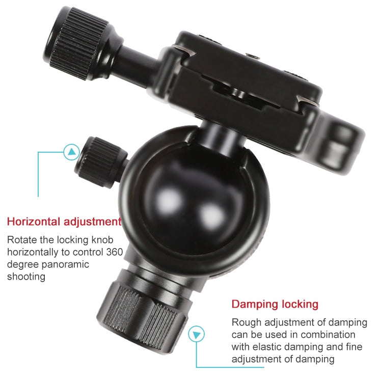 TRIOPO 853 Adjustable Portable Carbon Fiber Tripod with D2-A Ball Head for SLR Camera Eurekaonline