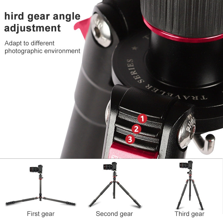 TRIOPO 888 Adjustable Portable Carbon Fiber Tripod with Q-2 Ball Head for SLR Camera, Pipe diameter: 28cm Eurekaonline