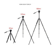 TRIOPO K2808 Aluminum Tripod Mount with HY-350 Heavy Duty Damping Head (Black) Eurekaonline