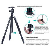 TRIOPO Oubao A-308S Adjustable Portable  Aluminum Alloy Tripod with Ball Head for SLR Camera Eurekaonline