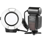 TRIOPO TR-15EX Macro Ring TTL Flash Light with 6 Different Size Adapter Rings For Nikon I-TTL (Black) Eurekaonline