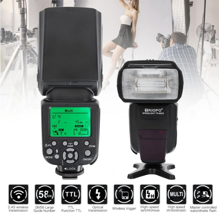 TRIOPO TR-982IIIC Flash Light Speedlite for Canon (Black) Eurekaonline