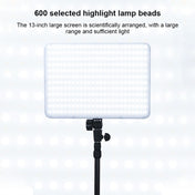 TRIOPO TTV-600 36+36W 5500-3200K 600 LEDs Flat Fill Light with Remote Control & Display Eurekaonline