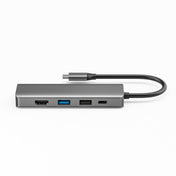 TS08 8 in 1 PD + HDMI + VGA + AUX + USB3.0 + USB2.0 + SD + TF to USB-C / Type-C HUB Adapter Eurekaonline