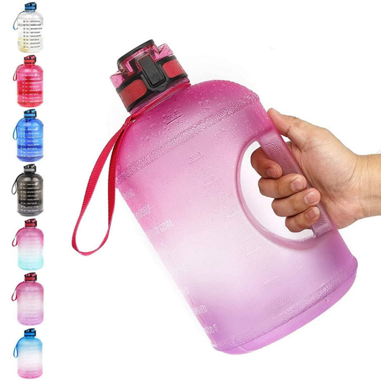  3.78L Sports Kettle Large Capacity Gradient Color Plastic Space Bottle, Colour: Pink Eurekaonline