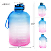TT-T585 1 Gallon / 3.78L Sports Kettle Large Capacity Gradient Color Plastic Space Bottle, Colour: Pink Eurekaonline