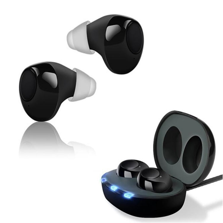 TWS In-Ear Sound Amplifier For Elderly Hearing Aid Headphones(Black) Eurekaonline
