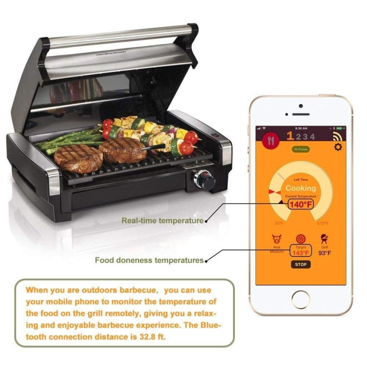 TY530 BBQ Probe Wireless Bluetooth Thermometer Mobile Phone APP Kitchen Food Barbecue Oven Thermometer Eurekaonline