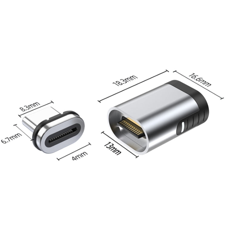 TZ28 PD 100W 24Pin Fast Charge Data and Video Transmission Type-C / USB-C Magnetic Adapter Eurekaonline