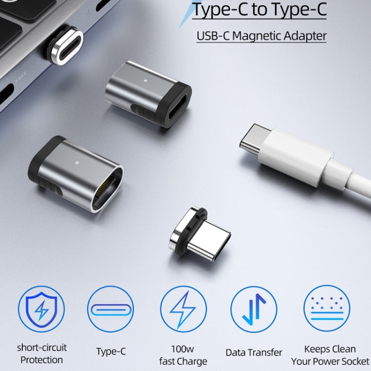 TZ28 PD 100W 24Pin Fast Charge Data and Video Transmission Type-C / USB-C Magnetic Adapter Eurekaonline