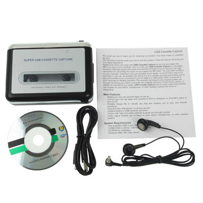 Tape to PC Super USB Cassette to MP3 Converter Capture Audio Music Player Eurekaonline