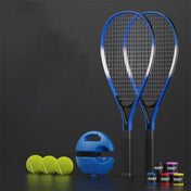 Tennis Racket Trainer Beginner Serve Rebound Tennis Racket Set Double(Racketx2+Basex1+Tennisx3+Hand Rubberx3) Eurekaonline