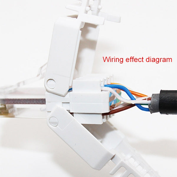 Tool-free Crimping RJ-45 Connector Modular Plug, Short Version Cat5e Eurekaonline