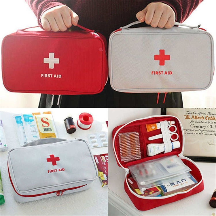 Travel First Aid Kit Bag Home Emergency Survival Rescue Box(Red) Eurekaonline