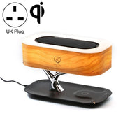 Tree Light Bluetooth Speaker Desk Lamp Phone Wireless Charger, UK Plug Eurekaonline