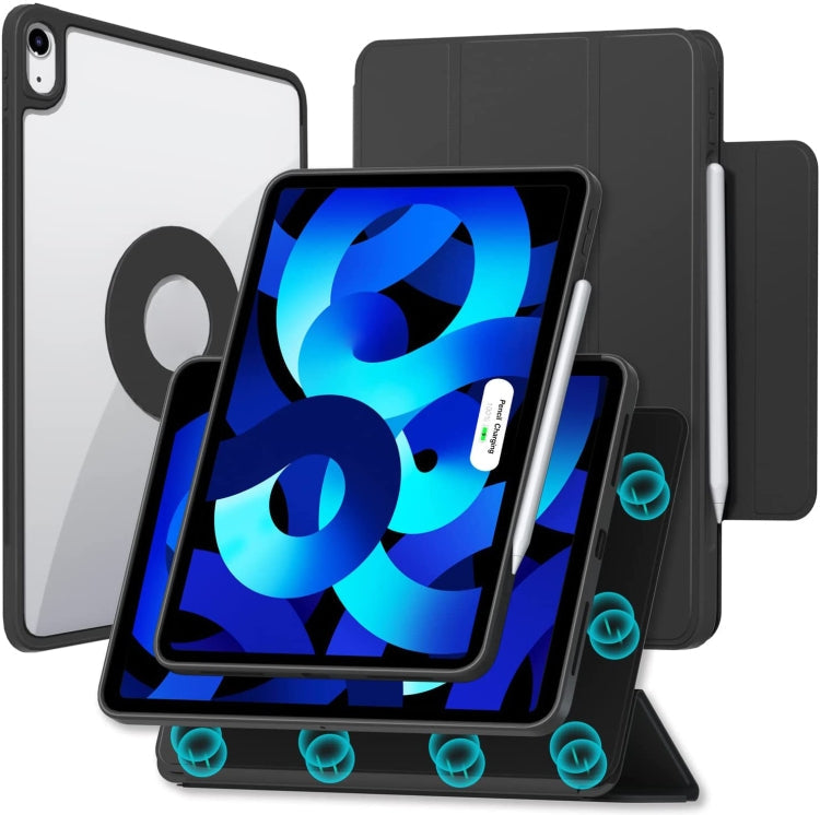 Trifold Magnetic Rotating Smart Case For iPad Pro 11 2018 / 2020 / 2021(Black) Eurekaonline