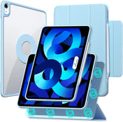 Trifold Magnetic Rotating Smart Case For iPad Pro 11 2018 / 2020 / 2021(Sky Blue) Eurekaonline