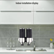 Triple Hotel Shower Manual Dispenser Wall Mounted Washing Liquid Shampoo Soap Bottle, Capacity: 1200ml(Gold) Eurekaonline
