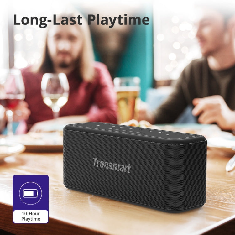 Tronsmart Mega Pro NFC IPX5 Voice Assistant Enhanced Bass Column 60W Portable Bluetooth Speaker(Black) Eurekaonline
