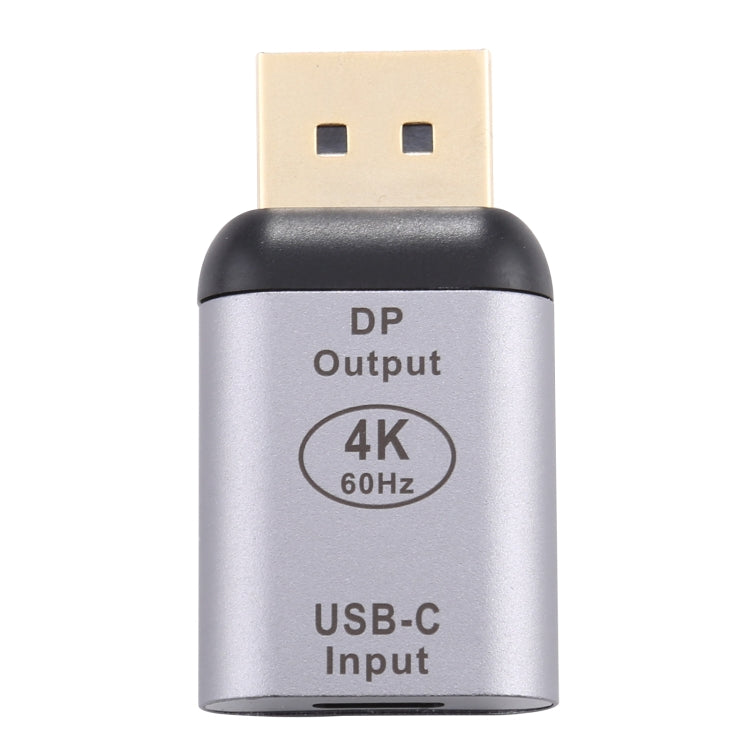 Type-C / USB-C Female to Big DP Male Aluminium Alloy Adapter (Silver) Eurekaonline