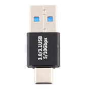 Type-C / USB-C Male to USB 3.0 Male Aluminium Alloy Adapter (Black) Eurekaonline