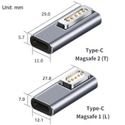 Type-C/USB-C to Magsafe1/2 Charging Adapter Supports PD Charging(Type-C to Magsafe 1 L) Eurekaonline