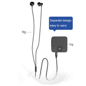 U20 Lavalier Bluetooth Sound Collector Smart Auxiliary Bluetooth Headset(Black) Eurekaonline