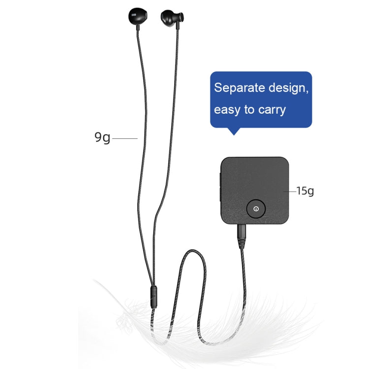 U20 Lavalier Bluetooth Sound Collector Smart Auxiliary Bluetooth Headset(Black) Eurekaonline