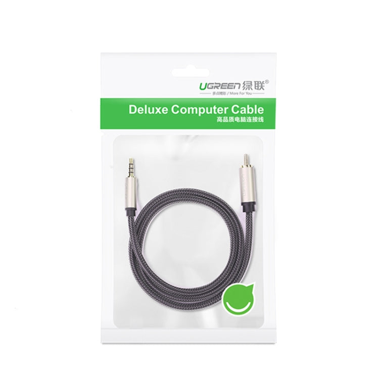 UGREEN 3.5mm to RCA Audio Cable Xiaomi Mi 1/2 TV Digital SPDIF Cable, Length: 1m (Black) Eurekaonline