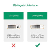 UGREEN MM119 1080P Full HD VGA to DVI (24+1) Male to Female Adapter Cable for Computer, PC, Laptop, HDTV, Projector, DVD Graphics Card and More VGA / DVI Enabled Devices, Cable Length: 50cm Eurekaonline