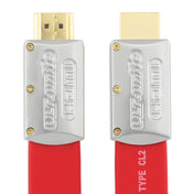 ULT-unite 4K Ultra HD Gold-plated HDMI to HDMI Flat Cable, Cable Length:20m(Red) Eurekaonline