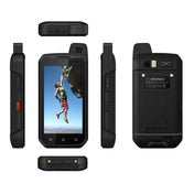 UNIWA B6000 PTT Walkie Talkie Rugged Phone, 4GB+64GB, IP68 Waterproof Dustproof Shockproof, 5000mAh Battery, 4.7 inch Android 9.0 MTK6762 Octa Core up to 2.0GHz, Network: 4G, NFC, OTG (Black) Eurekaonline