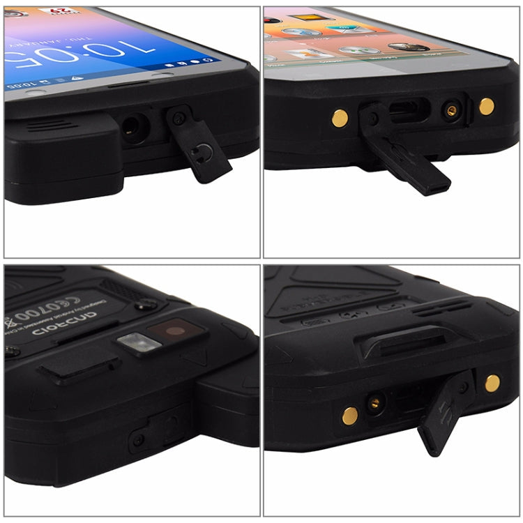 UNIWA B6000 PTT Walkie Talkie Rugged Phone, 4GB+64GB, IP68 Waterproof Dustproof Shockproof, 5000mAh Battery, 4.7 inch Android 9.0 MTK6762 Octa Core up to 2.0GHz, Network: 4G, NFC, OTG (Black) Eurekaonline