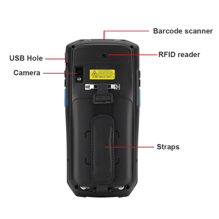 UNIWA S9000 Scanner Terminal Rugged Phone, 2GB+16GB, Waterproof Dustproof Shockproof, 4800mAh Battery, 5.0 inch Android 9.0 MTK6761 Quad Core up to 2.0GHz, Network: 4G(Black) Eurekaonline