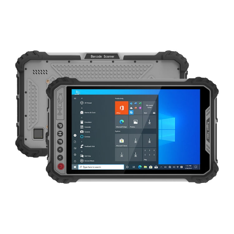 UNIWA WinPad W801 4G Rugged Tablet PC, 8.0 inch, 8GB+256GB, IP65 Waterproof Shockproof Dustproof, Windows 10, Intel Core i5-8200Y Dual Core, Support WiFi / BT / RJ-45, EU Plug(Dark Gray) Eurekaonline