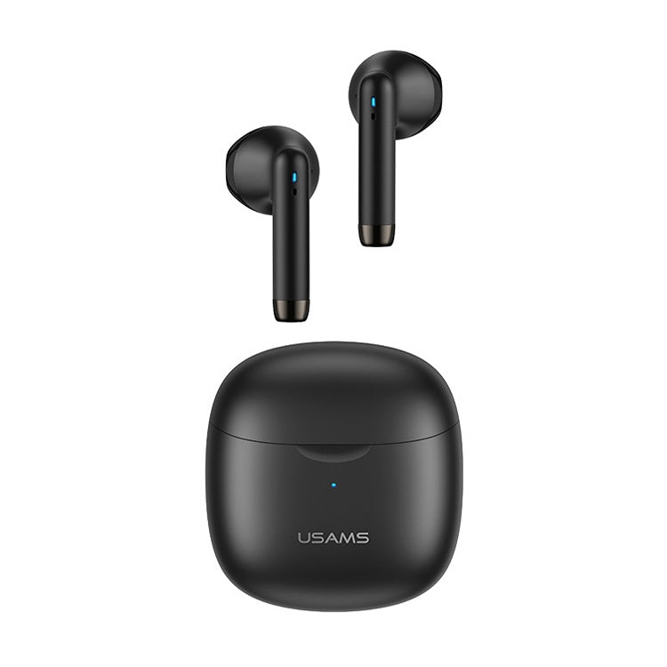 USAMS-IA04 Zero Sense Series Wireless Bluetooth 5.0 Mini TWS Earphone with Charging Box (Black) Eurekaonline