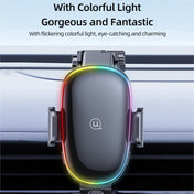USAMS US-CD187 15W Car Colorful Light Mechanical Wireless Charging Holder Eurekaonline