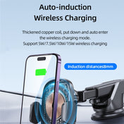 USAMS US-CD187 15W Car Colorful Light Mechanical Wireless Charging Holder Eurekaonline