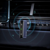 USAMS US-SJ519 3.5mm Plug Mini Car Bluetooth 5.0 Audio Receiver(Grey) Eurekaonline