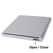 USB 2.0 Slim Aluminum Alloy Portable Slot-in External DVD-RW Drive, Plug and Play Eurekaonline