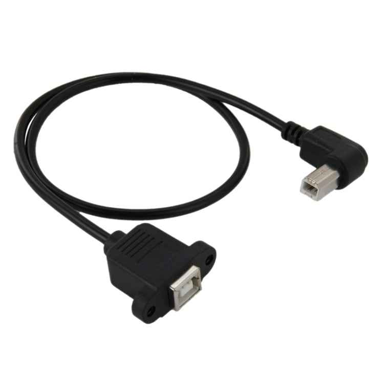 USB 2.0 Type-B Male to Female Printer / Scanner Extension Cable for HP, Dell, Epson, Length: 50cm(Black) Eurekaonline