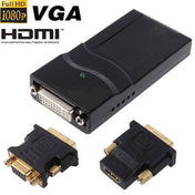 USB 2.0 to DVI / VGA / HDMI Display Adapter, Support Full HD 1080P, Expandable up to 6 Display Units Eurekaonline