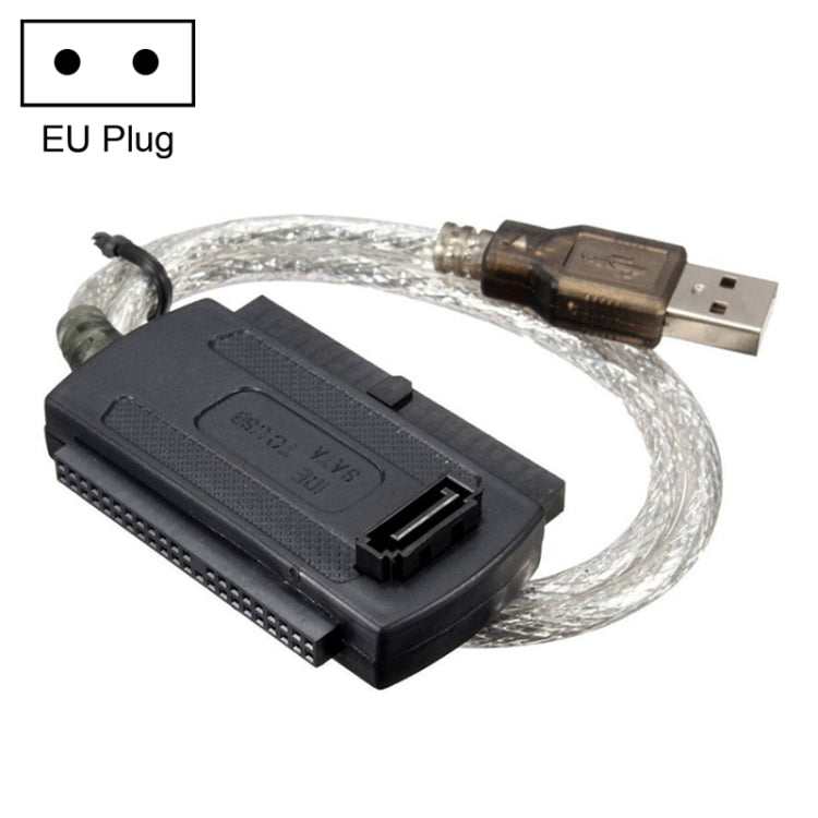 USB 2.0 to IDE & SATA Cable Cable Length: approx 55cm Eurekaonline