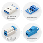 USB 3.0 A Male to Right 90 Degrees Angle USB 3.0 Type-B Male High Speed Printer Cable, Cable Length: 2m Eurekaonline