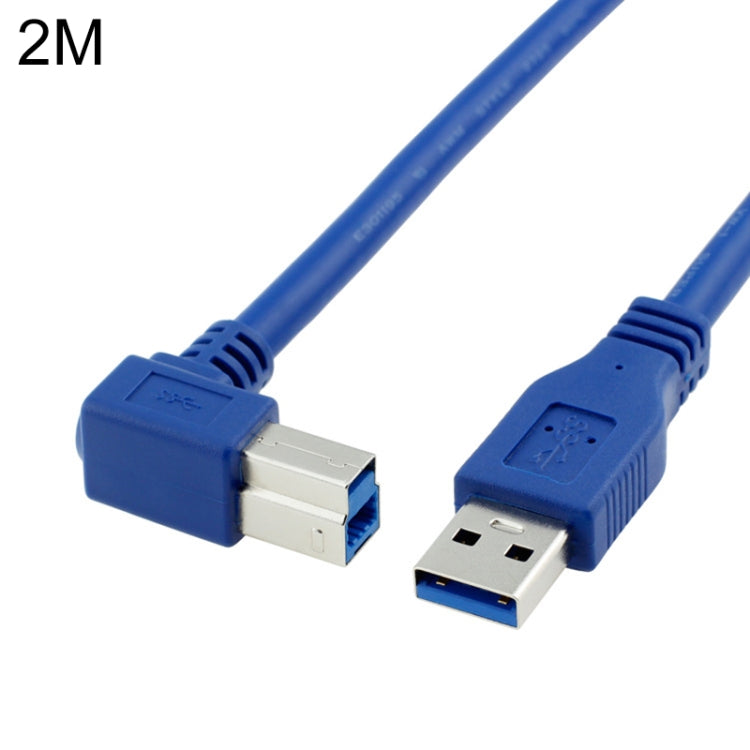 USB 3.0 A Male to Right 90 Degrees Angle USB 3.0 Type-B Male High Speed Printer Cable, Cable Length: 2m Eurekaonline