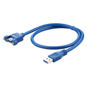 USB 3.0 Male to Female Extension Cable with Screw Nut, Cable Length: 5m Eurekaonline